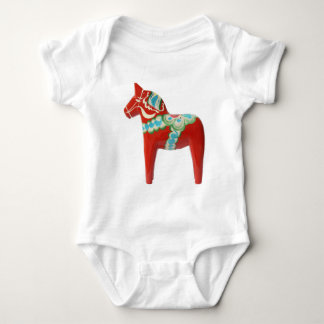 Body Para Bebê Cavalo vermelho de Dala do sueco