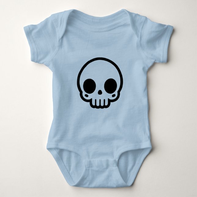Body Para Bebê Caveira (Frente)