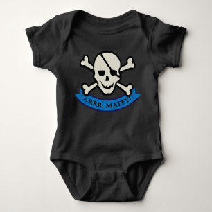 Body Para Bebê Caveira - Black Baby Jersey Bodycase