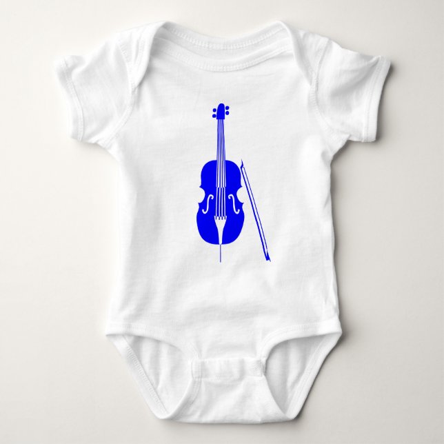 Body Para Bebê Cello - Azul (Frente)