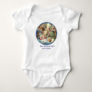 Body Para Bebê Cena de Natividade