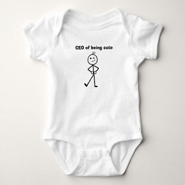 Body Para Bebê CEO de ser fofo engraçado (Frente)
