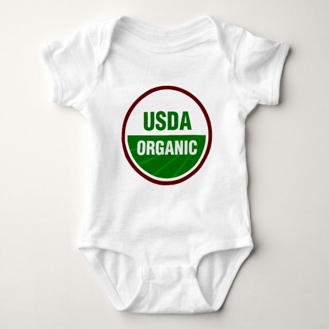 Body Para Bebê Certificado orgânico USDA (Frente)