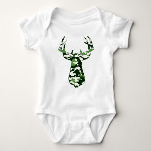 Body Para Bebê Cervos que caçam o fanfarrão de Camo