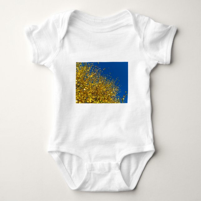 Body Para Bebê Céu azul do outono (Frente)