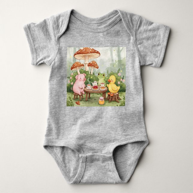 Body Para Bebê Chá Amigável (Frente)