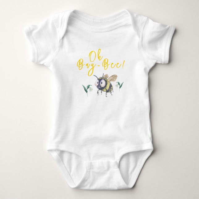 Body Para Bebê Chá de Bebê Abelha Mel (Frente)