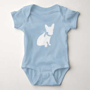 Body Para Bebê Chá de Bebê Bulldog Francês Frenchie Frenchy