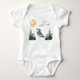 Body Para Bebê Chá de Bebê do Nosso Pequeno Lobo