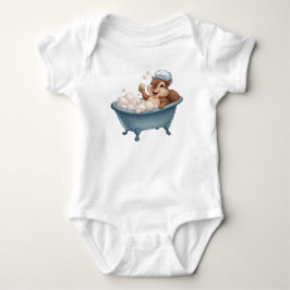 Body Para Bebê Chá de Bebê Esquilo Retro