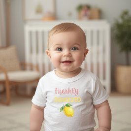 Body Para Bebê Chá de Bebê Menina Limonada Recém Espremida com La