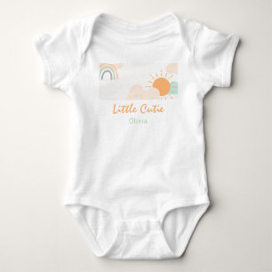 Body Para Bebê Chá de Bebê Pastel Minimalista