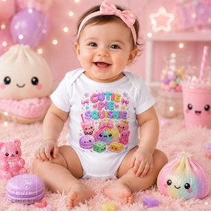 Body Para Bebê Chá de Bolha Cutie Pie Squishie Doce Bolinho