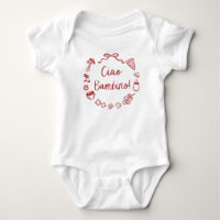 Chá de fraldas de Pizza Ciao Bambino, Desenhada à
