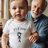 Chá de fraldas para um menino, figura de pau de um