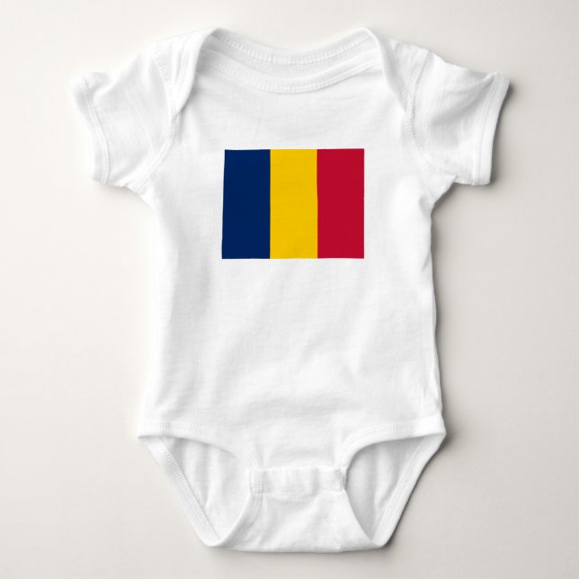 Body Para Bebê Chad Flag (Frente)