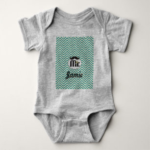 Body Para Bebê Chalkboard Sr. Amarelo e verde