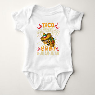 Body Para Bebê Chamada de emergência 9 Juan do Taco de Cinco De