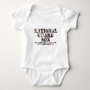 Body Para Bebê Chamada de resposta do filho da guarda nacional