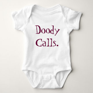 Body Para Bebê Chamadas de Doody