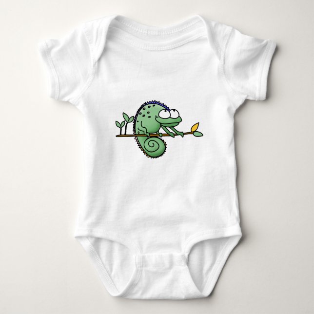 Body Para Bebê Chameleon Cute Funny (Frente)