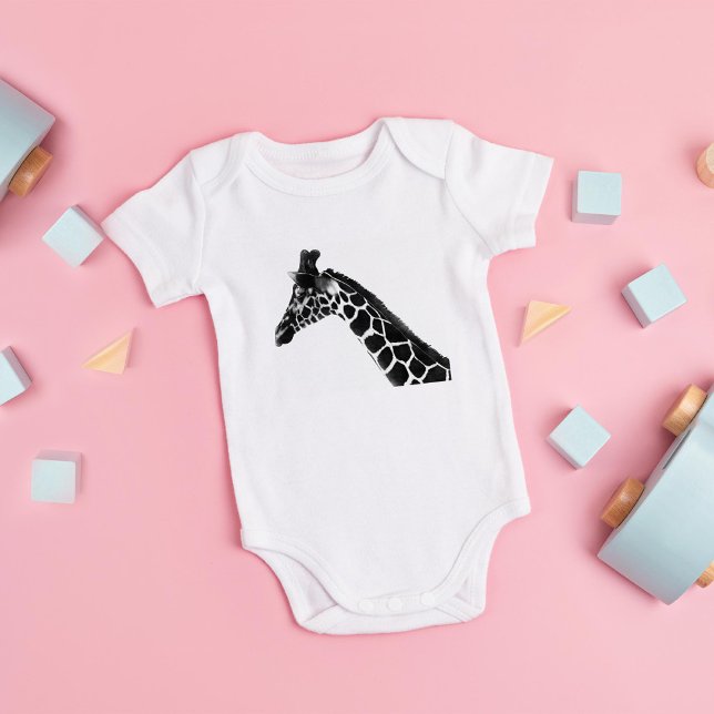 Body Para Bebê Charcarbonet Sketch Giraffe (Criador carregado)