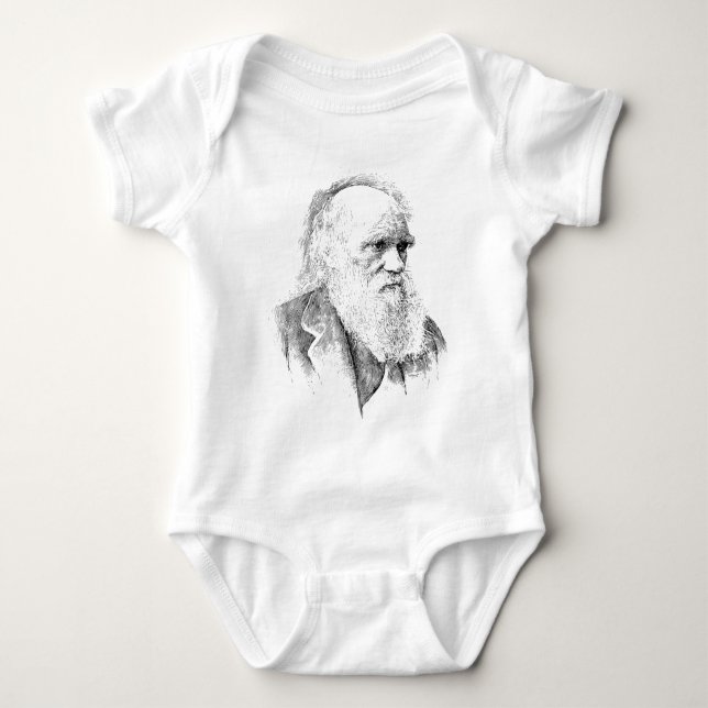 Body Para Bebê Charles Darwin, a origem da espécie 1872 (Frente)