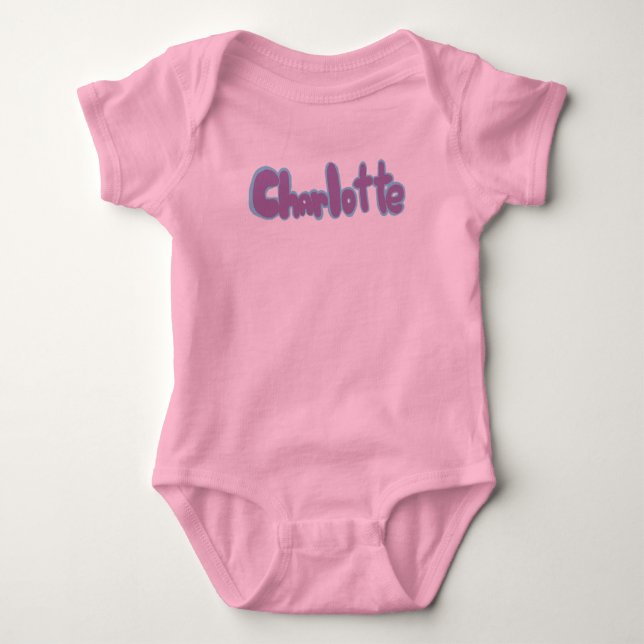 Body Para Bebê Charlotte  (Frente)