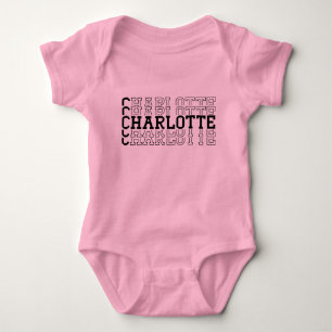 Body Para Bebê Charlotte Custom Girl Stacking Name