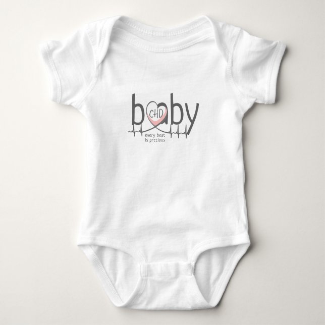 Body Para Bebê ChD Baby Heartbeat Jersey (Frente)