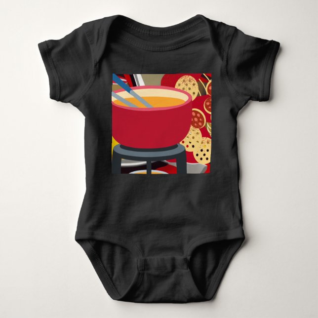 Body Para Bebê Cheese Fondue (Frente)