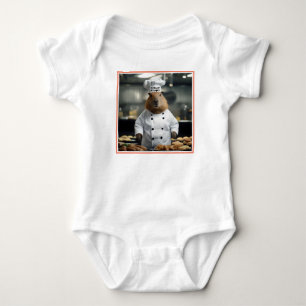 Body Para Bebê "Chef Capybara: Pastelaria Masterchef"
