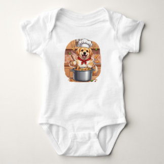 Body Para Bebê Chef Pawsta