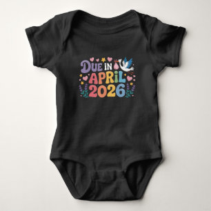 Body Para Bebê Chegando em Abril de 2026, Nova Mamãe Grávida