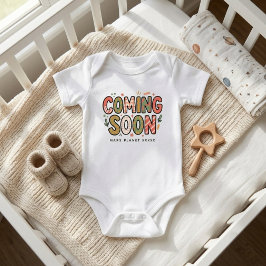 Body Para Bebê Chegando em Breve Verão Outono | Anúncio de Gravid