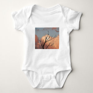 Body Para Bebê Cheio de Trebranches de pássaros pretos