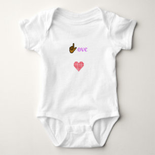 Body Para Bebê Cheio do coração do amor