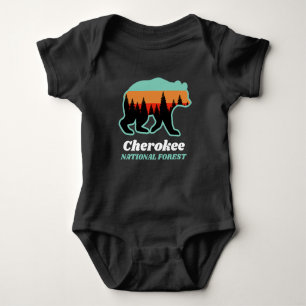 Body Para Bebê Cherokee National Forest Bear Retro Vintage