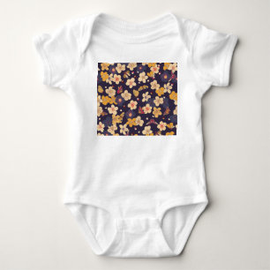 Body Para Bebê Cherry Blossom Butterfly Impressão asiático