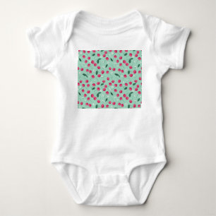 Body Para Bebê Cherry Blossom: Design festivo de Verão