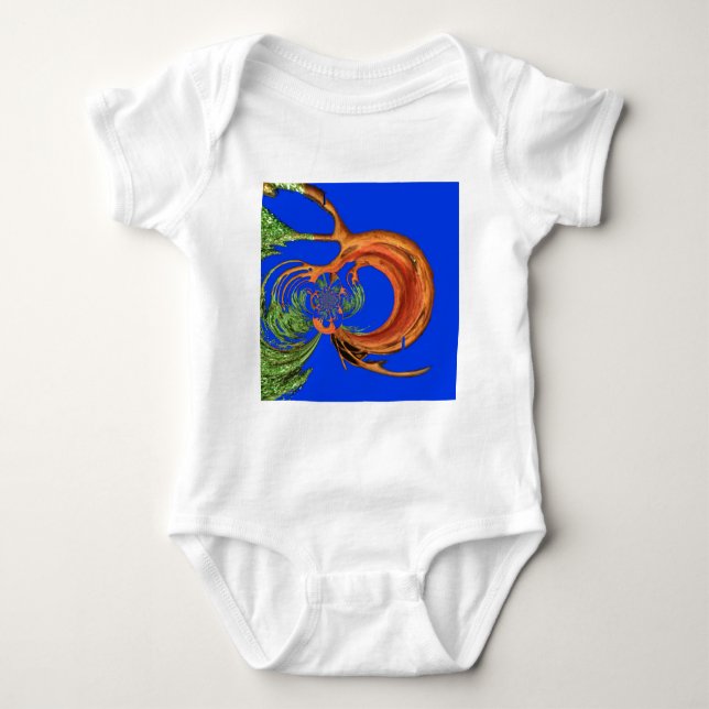 Body Para Bebê Chic Round Hakuna Matata Marinho Blue coleção (Frente)