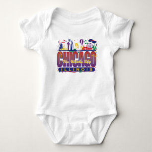 Body Para Bebê Chicago Confetti
