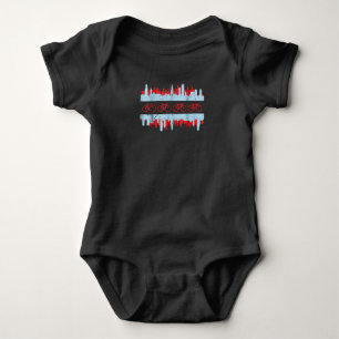 Body Para Bebê Chicago Cyclist Flag Skyline Cycling Bicycle Gift