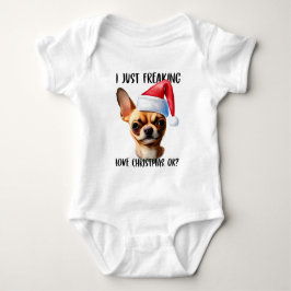 Body Para Bebê Chihuahua, Eu Só Estraguei O Natal Ok Xmas