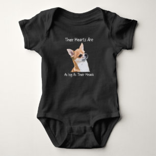 Body Para Bebê Chihuahua Seus Corações São Tão Grandes Quanto Seu