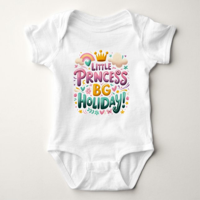 Body Para Bebê Children's bodysuit with a funny inscription (Frente)