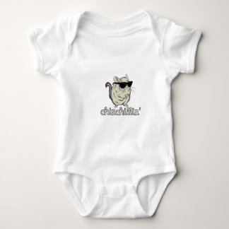 Body Para Bebê Chinchila amarela de Chinchillin