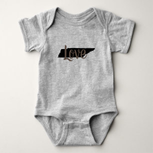 Body Para Bebê chique AMOR TENNESSEE em letra cursiva