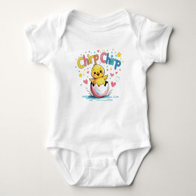 Body Para Bebê Chirp Chirp Baby Páscoa Outdoor (Frente)
