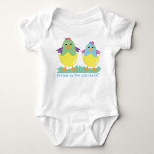 Body Para Bebê Chocado por dois pintinhos bonitos